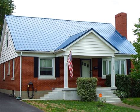 metal roofs on brick houses